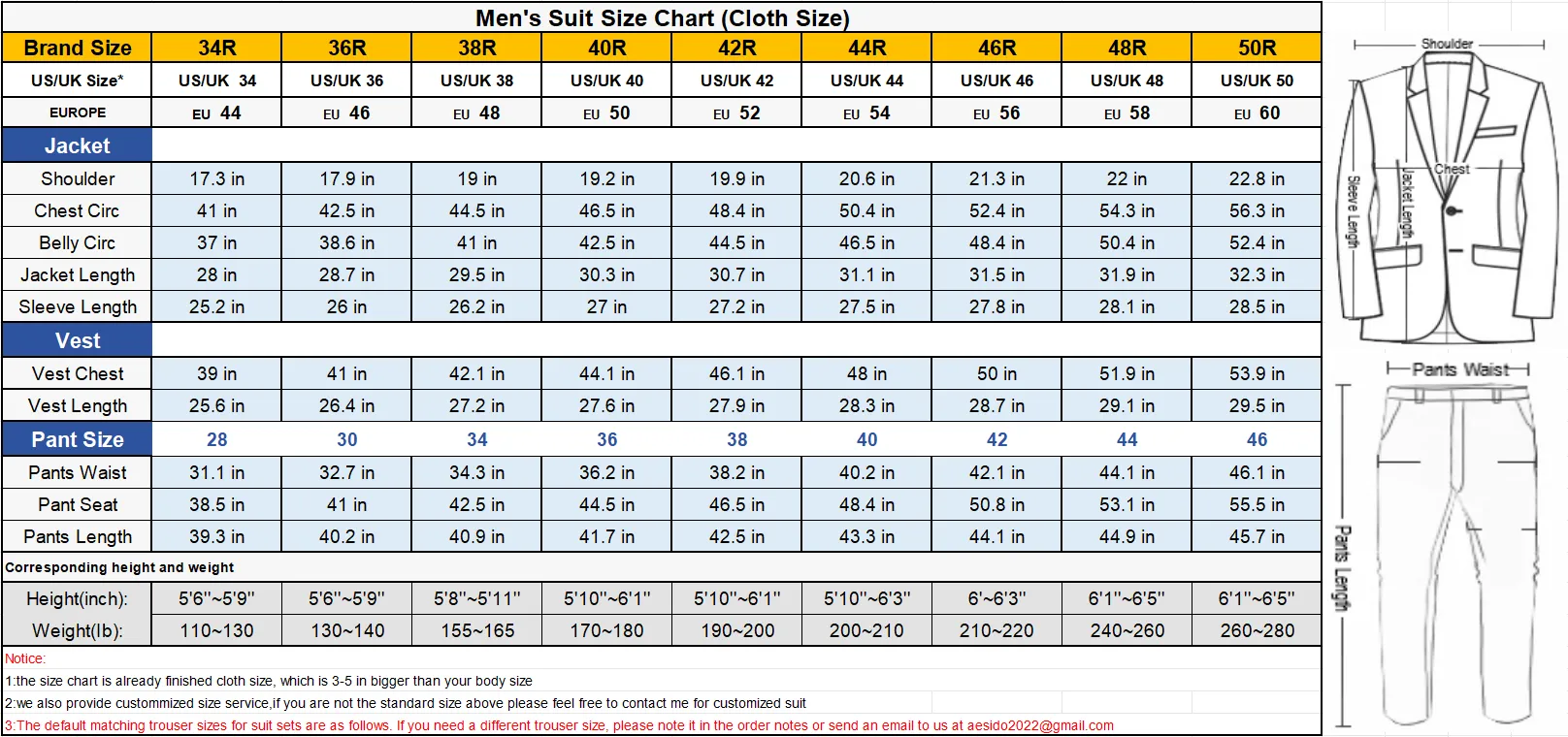 2 Pieces Mens Suit Herringbone Notch Lapel Blazer For Wedding (Blazer Pants)