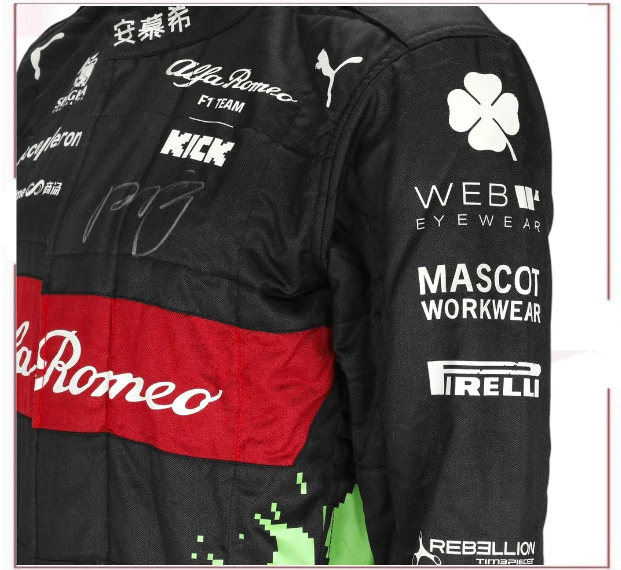 2023 Zhou Guanyu Alfa Romeo F1 Team Racing Suit – Belgian GP Edition