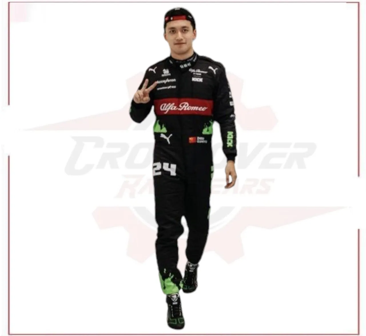 2023 Zhou Guanyu Alfa Romeo F1 Team Racing Suit – Belgian GP Edition