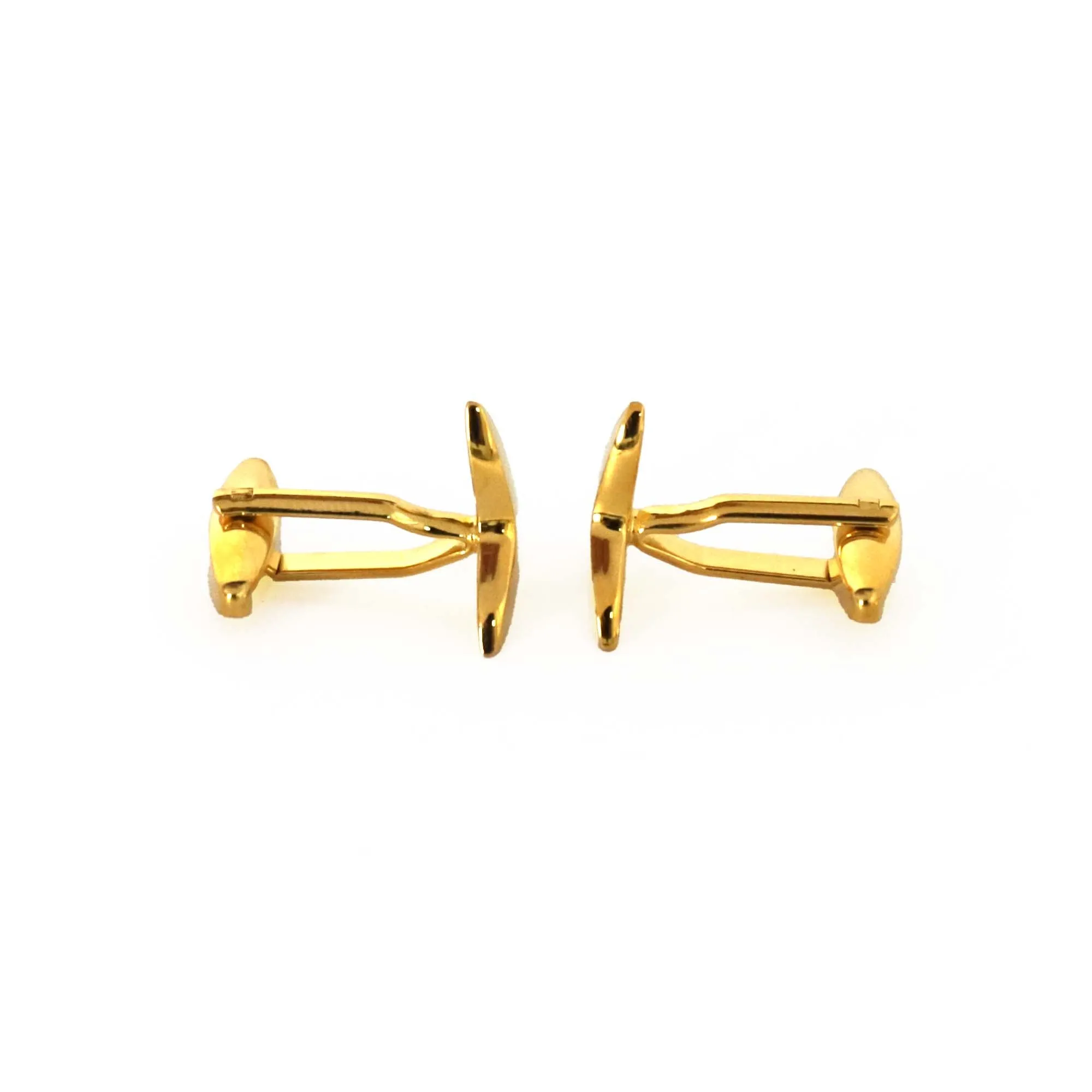 3 Pin Star Cufflinks Gold (Online Exclusive)