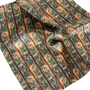 'Acorn Mosaic' 100% Silk MENS pocket square