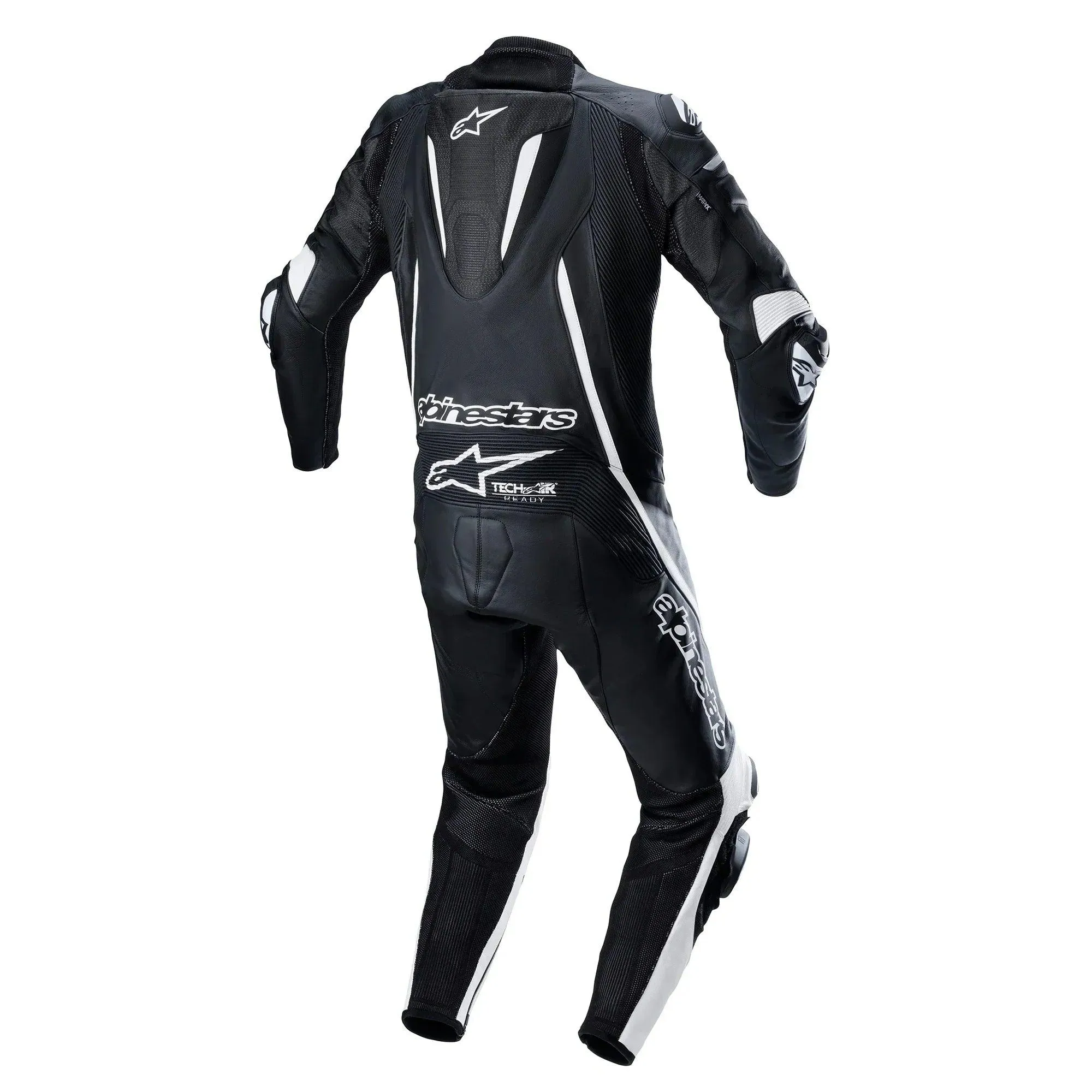 Alpinestars Fusion 1-Piece Leather Suit Black/White