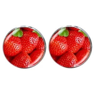 Bassin and Brown Strawberry Cufflinks - Red