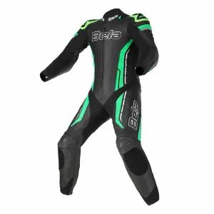 Bela NorthStar Men Motorcycle Racing 1 PC Green Leather Suit