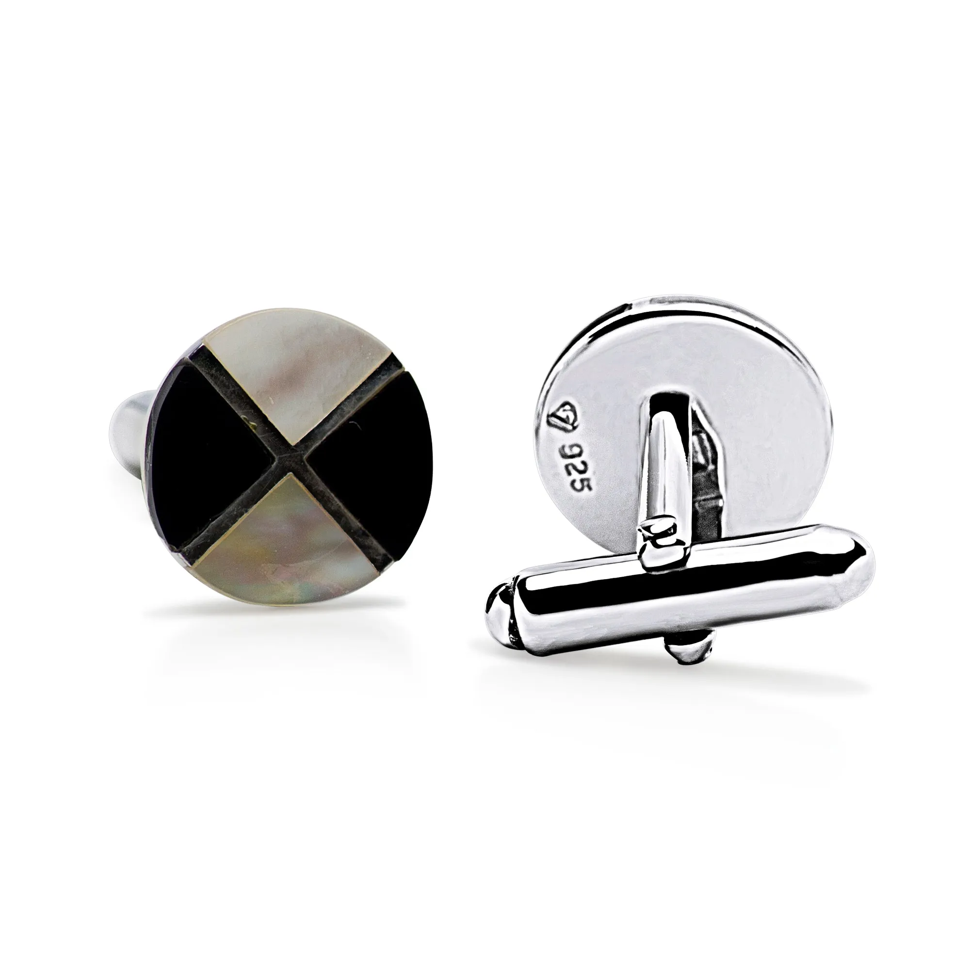 Black Onyx & Pearl Cufflinks