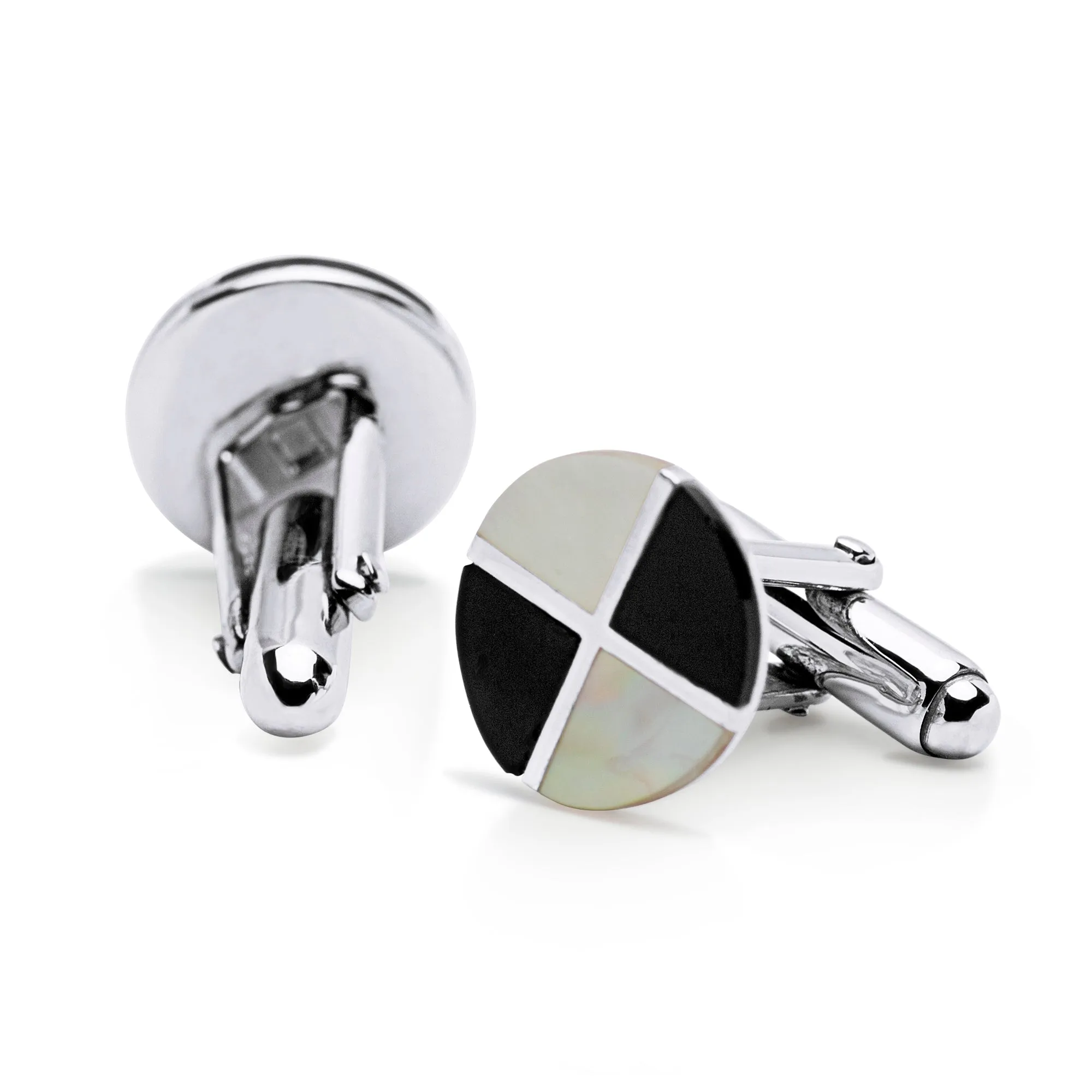 Black Onyx & Pearl Cufflinks