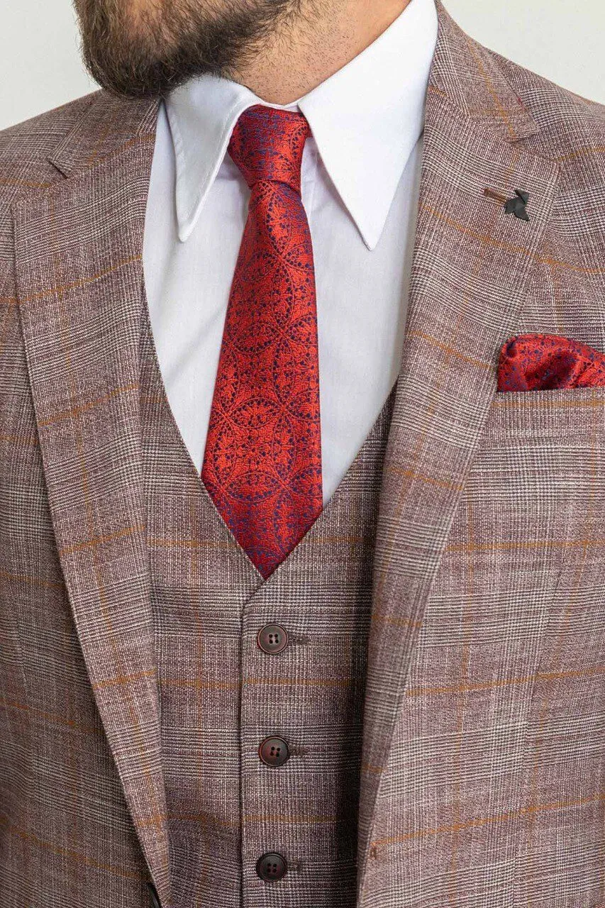 Burgundy 3-Piece Suit