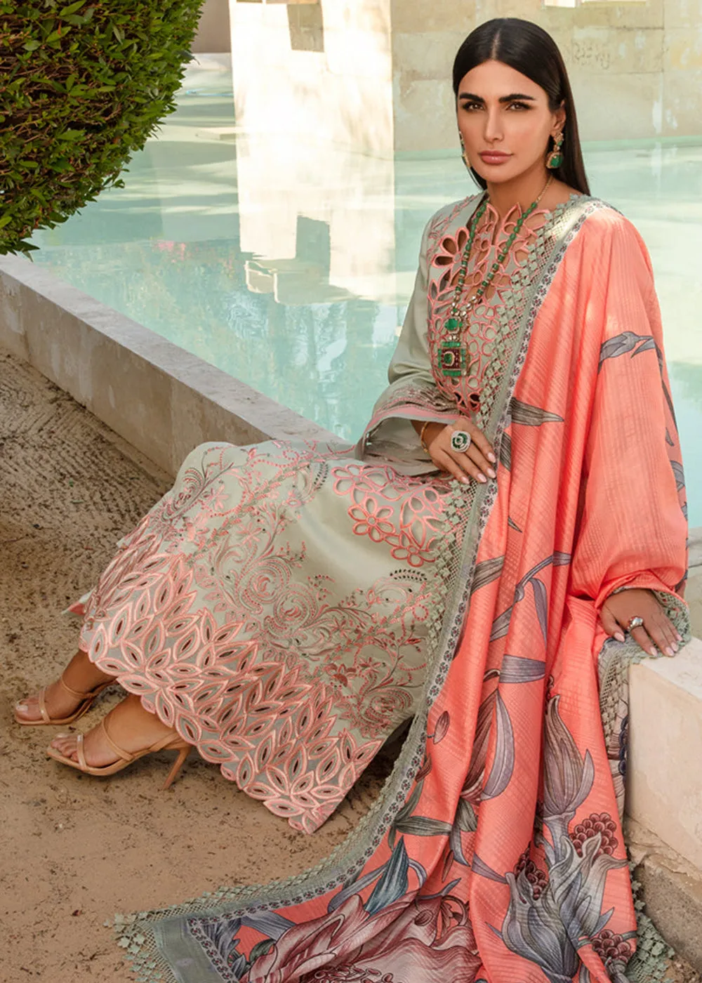 Carnation Summer Lawn Collection '24 by Rang Rasiya | ORCHID