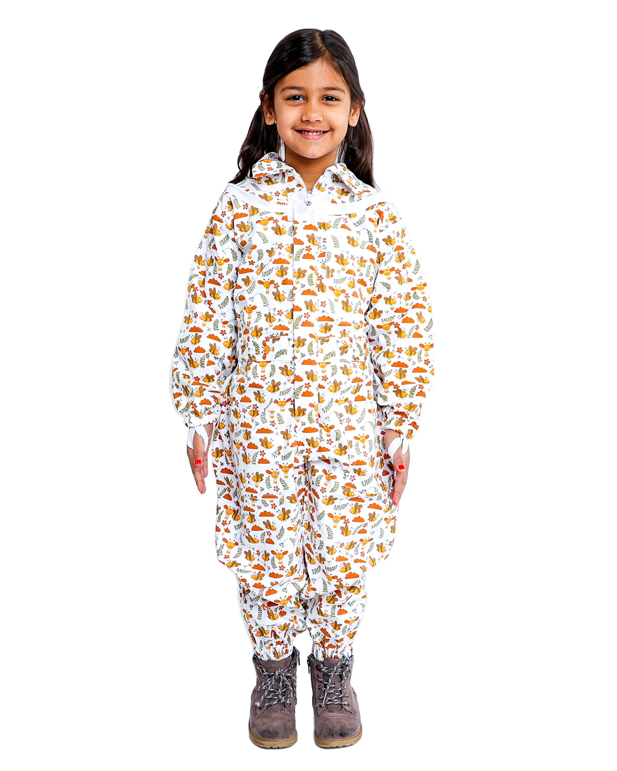 Children Beekeeping Suit Cotton Printed Soft to Kids Skin