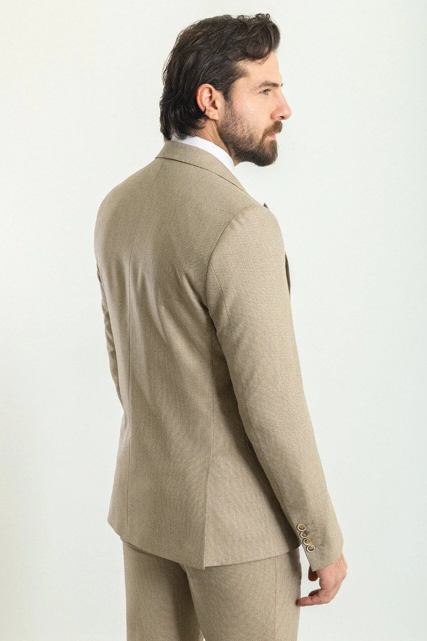 Classic Beige 3-Piece Suit