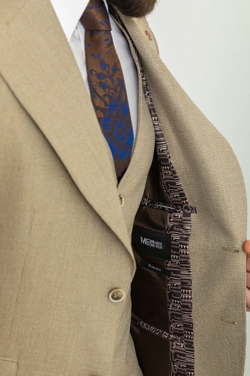 Classic Beige 3-Piece Suit