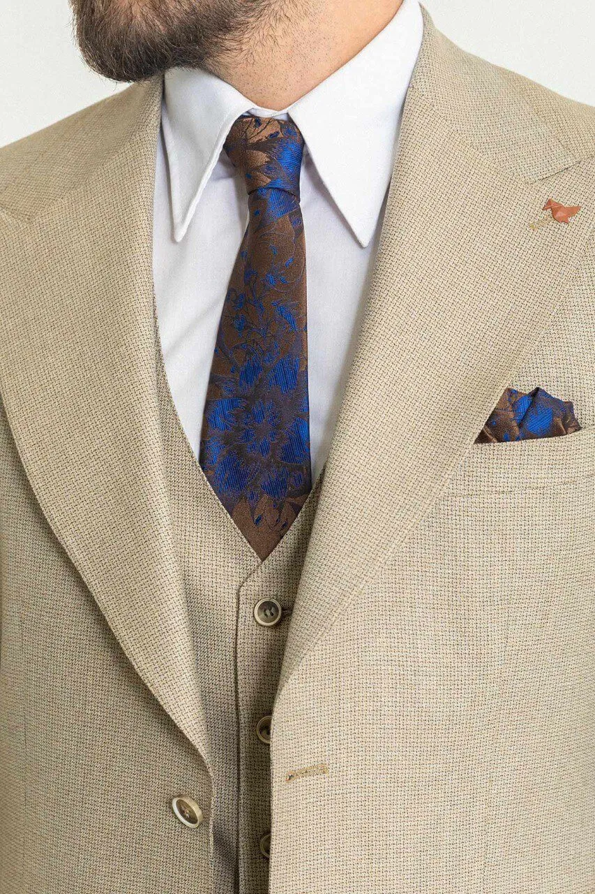 Classic Beige 3-Piece Suit