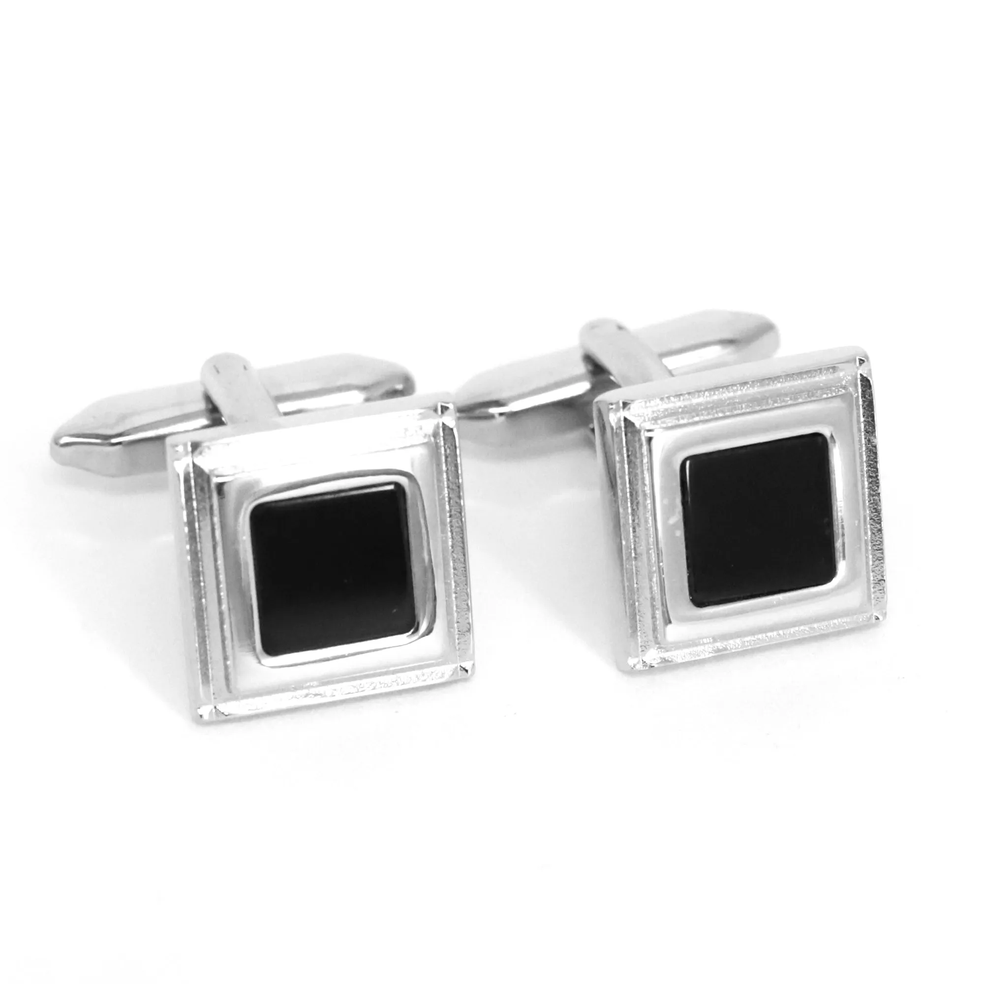 Classic Black Squared Cufflinks (Online Exclusive)