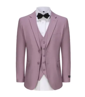 Classic Fit Performance Stretch Three-Piece Suit - Lilac