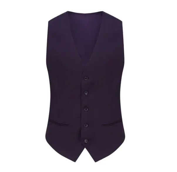 Classic Fit Performance Stretch Three-Piece Suit - Plum