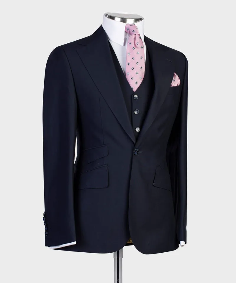 Dark Navy Blue Business Suit