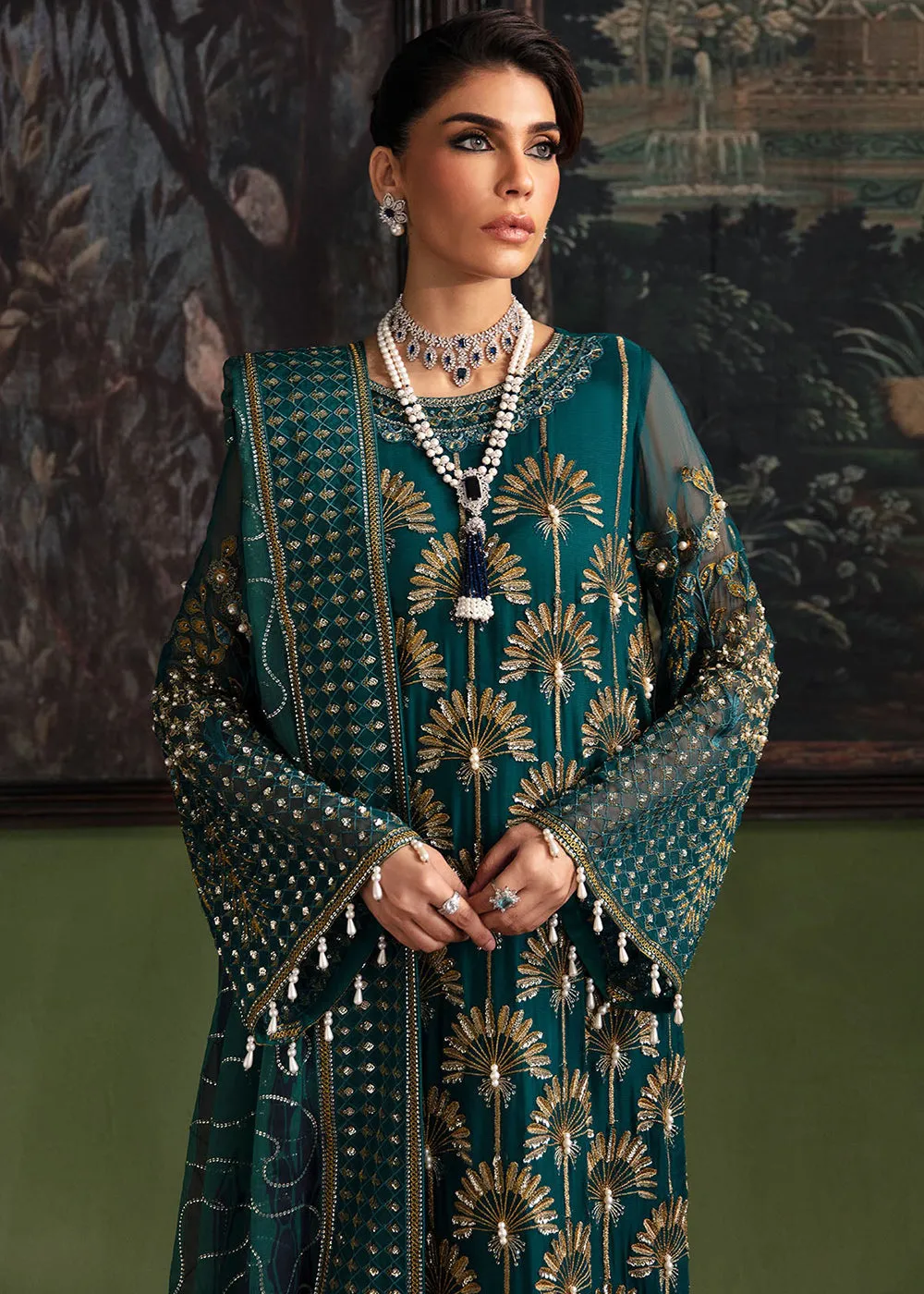 Elanora Embroidered Formals' 23 by Nureh | NEL-36