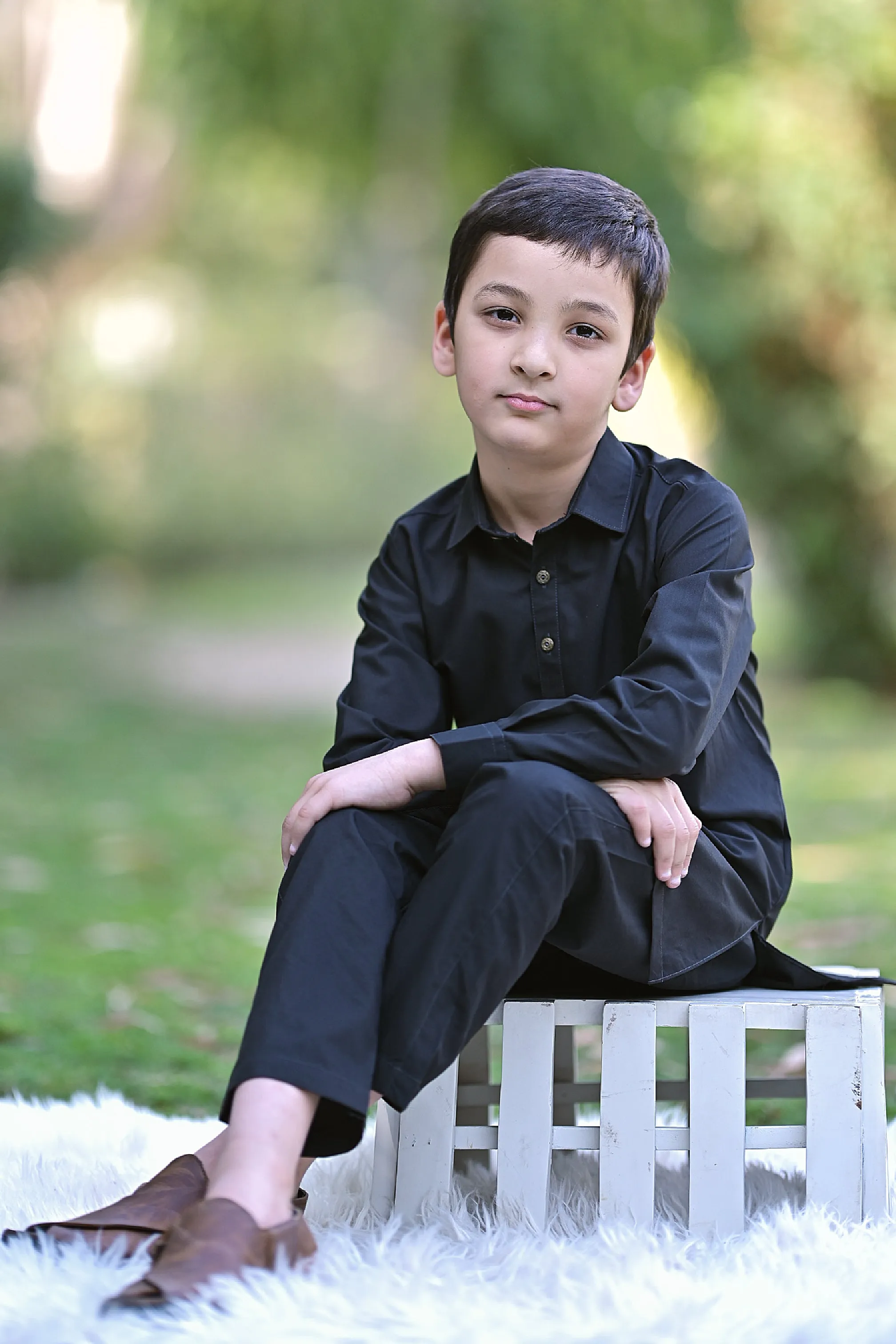 Elegant Black Shalwar Kameez