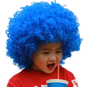 Fancydresswale blue Wig Colorful Unisex Party Prop Wigs for Kids and Adults -Blue