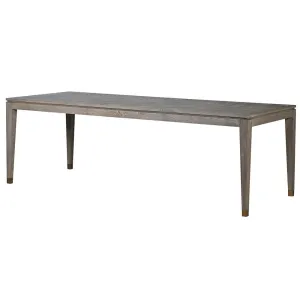 Fernsby Squares Dining Table with Oak and Brass