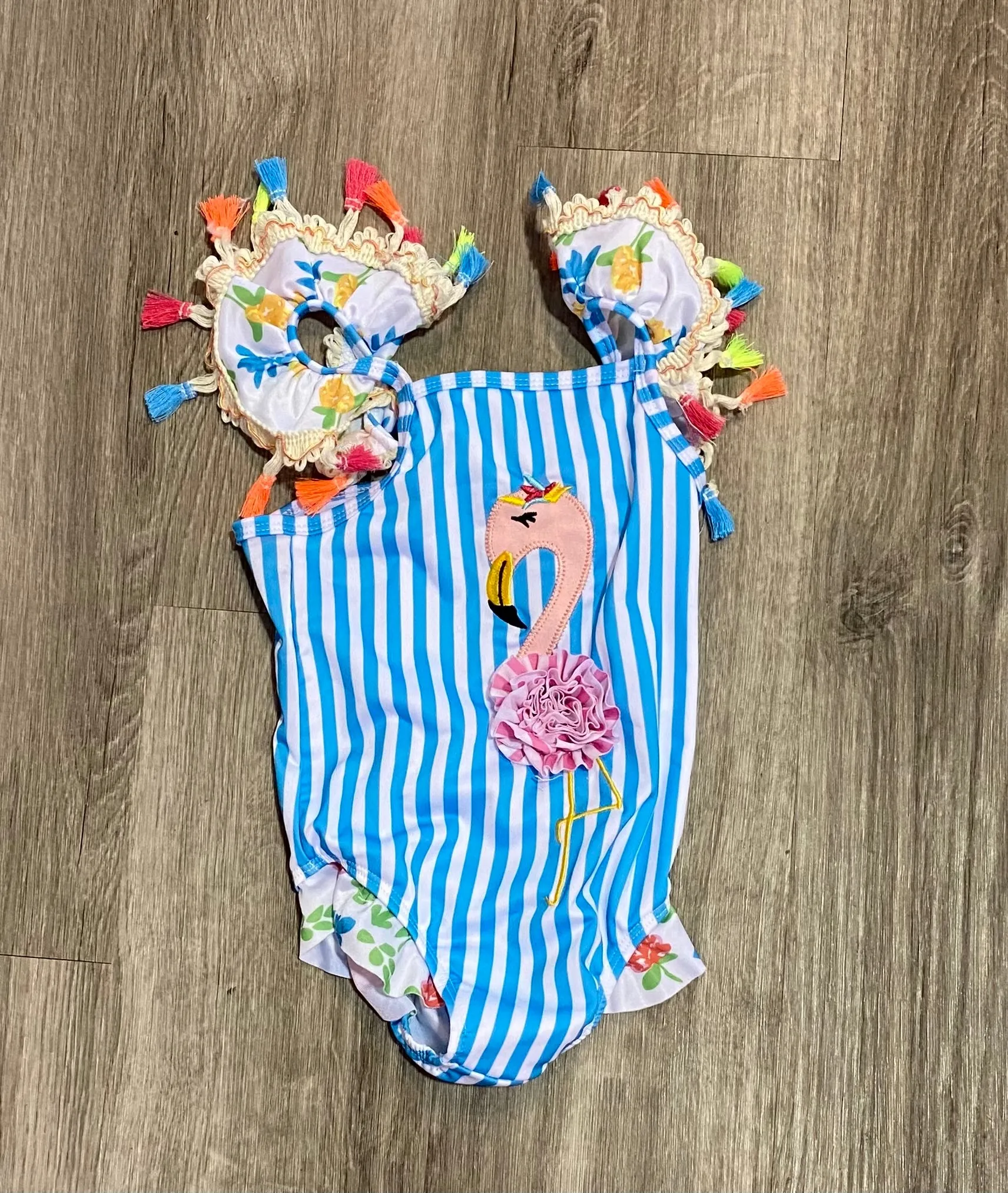 Flamingo Tassle Swimsuit