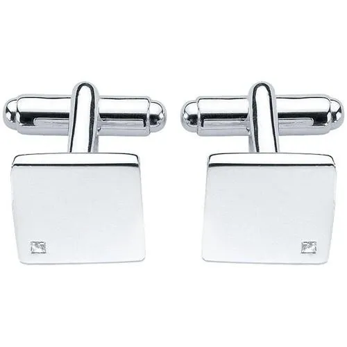 Fred Bennett Silver & Diamond Cufflinks V208