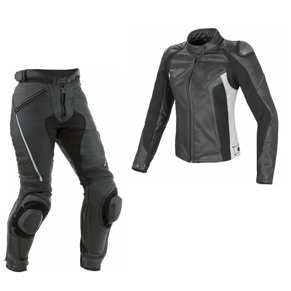 LADIES BLACK LEATHER RACING SUIT