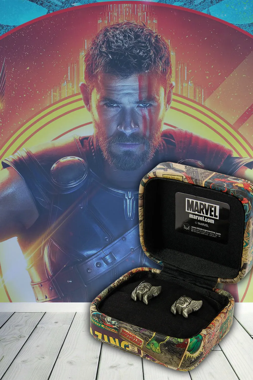 Marvel Comics Men’s Super Hero Thor 3D Cufflinks with gift box