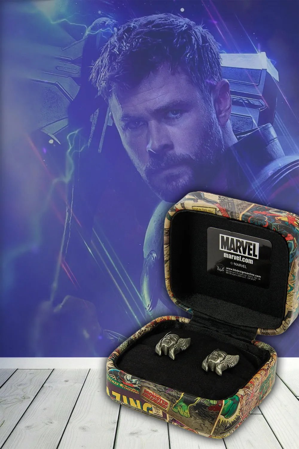 Marvel Comics Men’s Super Hero Thor 3D Cufflinks with gift box