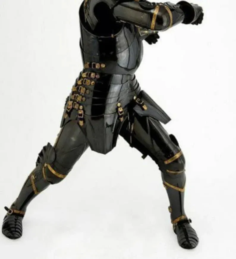 Medieval Black Armour Suit ~ Combat Full Body Halloween Armour Suit