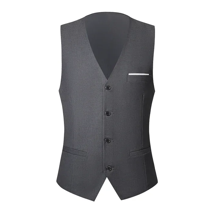 Men's 3-Piece One Button Peak lapel Slim Fit Suit For Wedding Or Party (Blazer vest Pants)