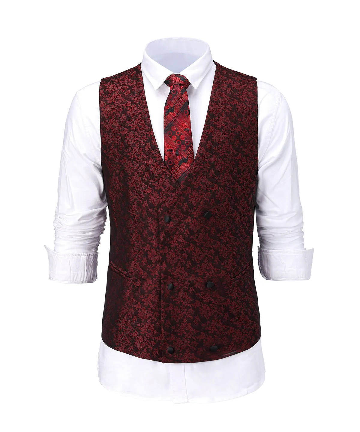 Mens Suit 3 Pieces Formal Business Shawl Lapel Plaid Tuxedos Jacket for Wedding Groom(Blazer Vest Pants)