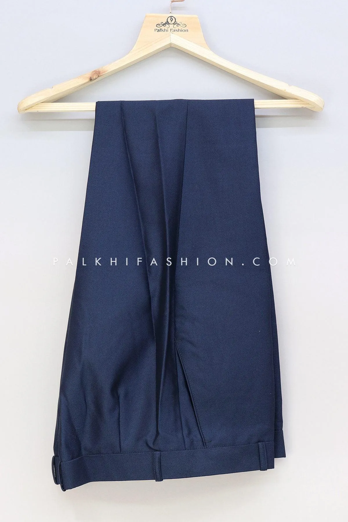 Navy Blue Soft Silk Jodhpuri Suit From Palkhi Fashion