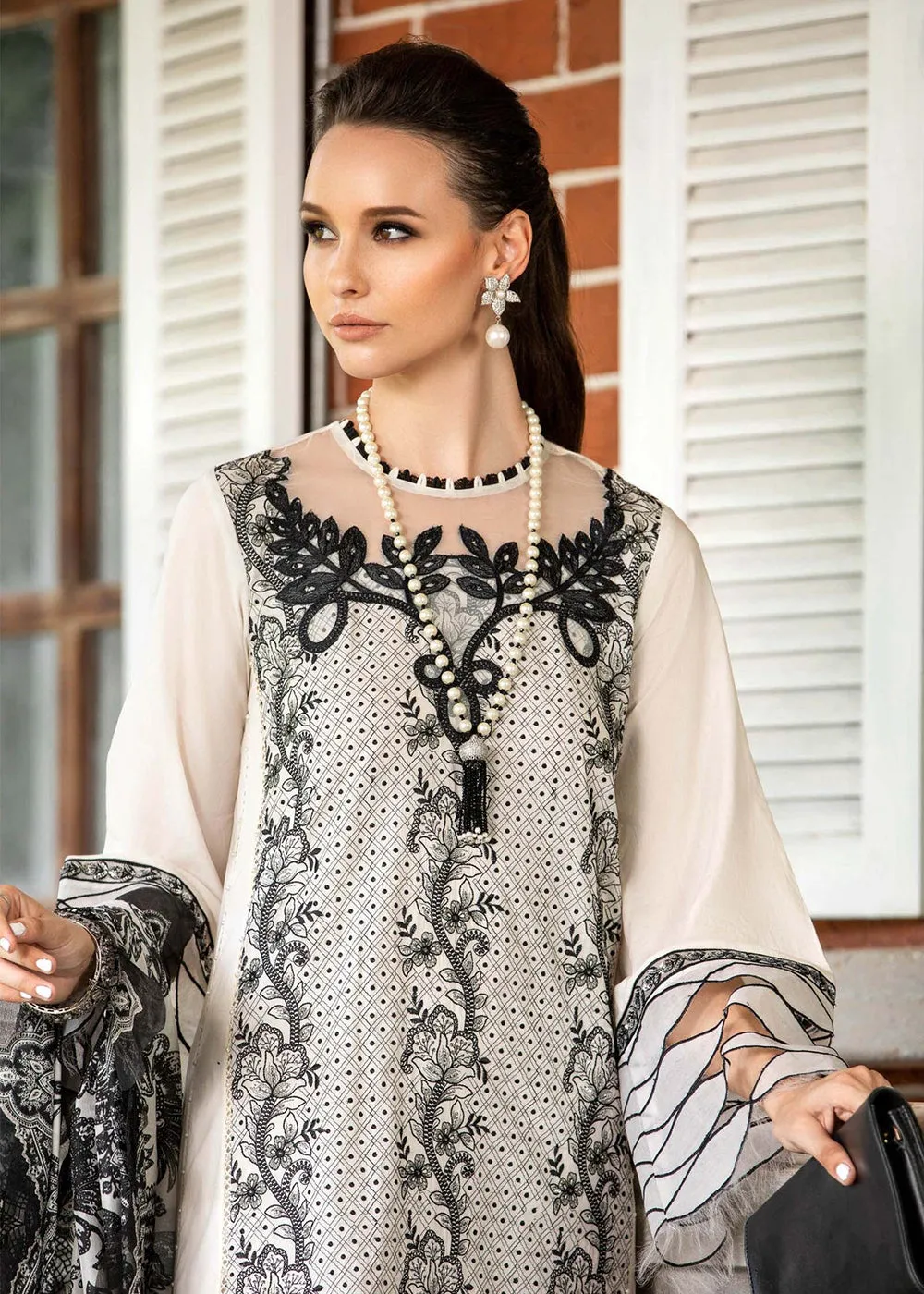 Printed Lawn Suit - Maria B - M.Prints Eid Collection 2023 - MPT-1807-A