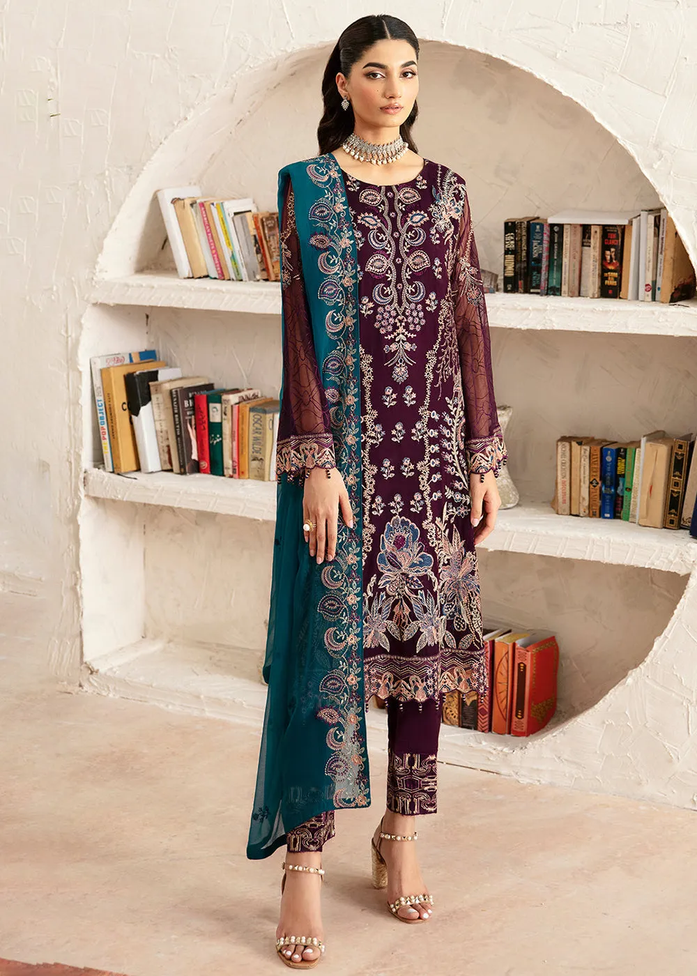 Rangoon Chiffon Collection 24 by Ramsha | D-1211