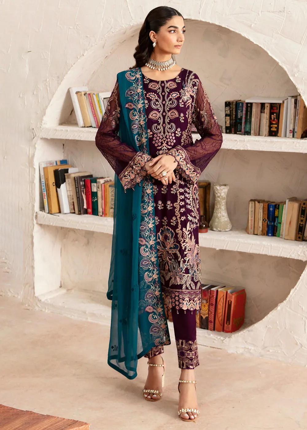 Rangoon Chiffon Collection 24 by Ramsha | D-1211