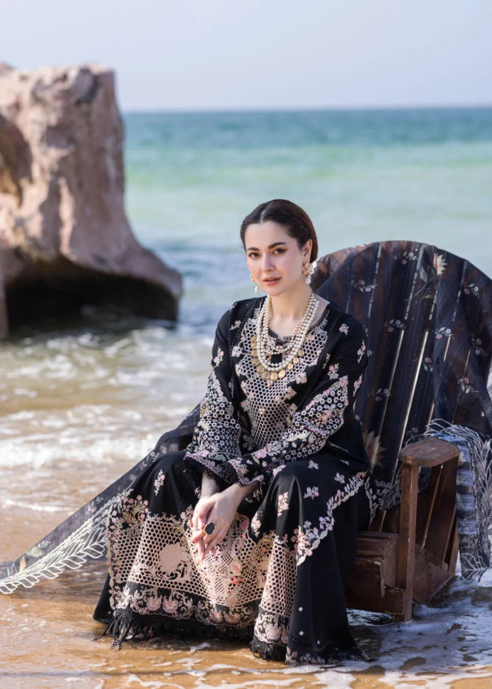 Sahil Kinare Luxury Lawn '24 by Qalamkar | FP-14 RIMA