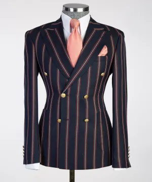 Sartoria Black Double Breasted Suit