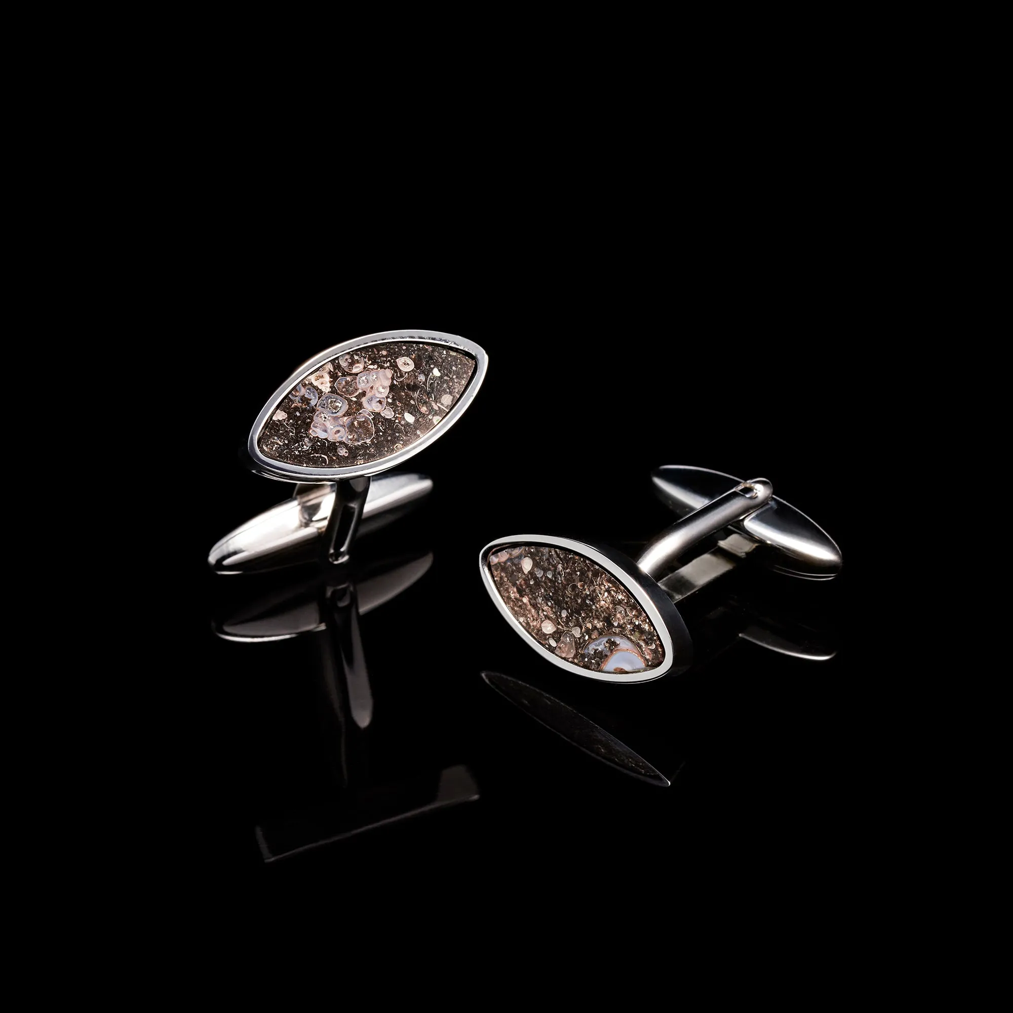 Silver Turtella Eye Cufflinks