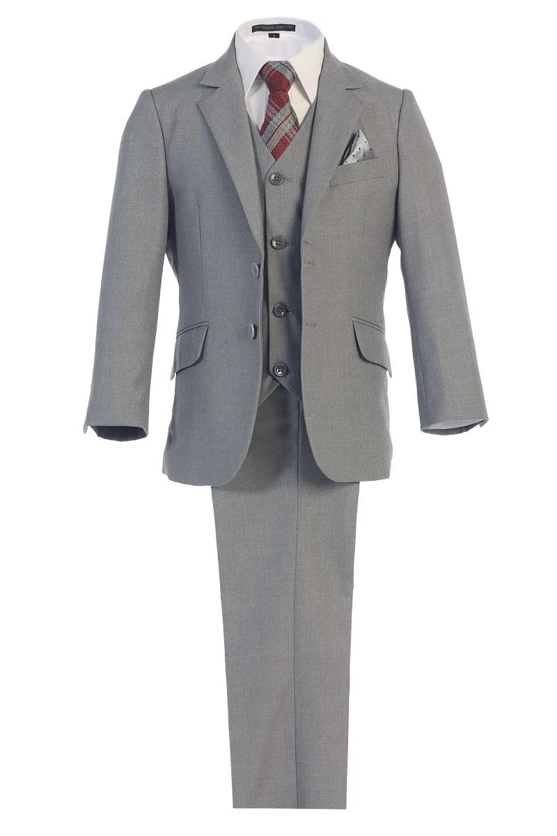 Slim Fit Kids 5-Piece Suit (Big Boys)