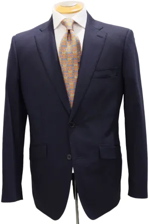 SOLID NAVY SUPER 130S WOOL SUIT_