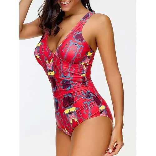 Women Soft Comfy Ruffle One-Pieces Swimwear Suits