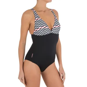 Women's One-Piece Swimsuit With V-Neck And Scoop Back Daria Zag