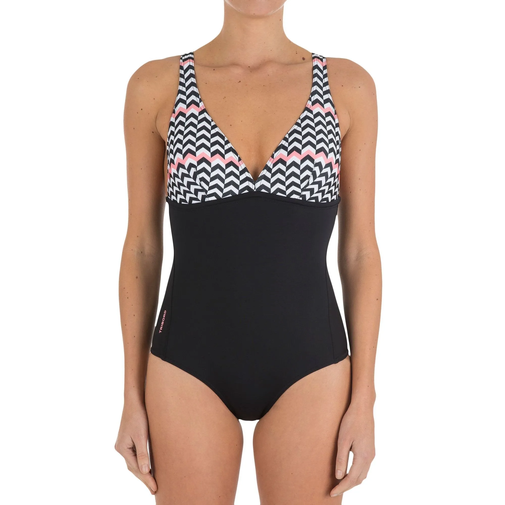 Women's One-Piece Swimsuit With V-Neck And Scoop Back Daria Zag