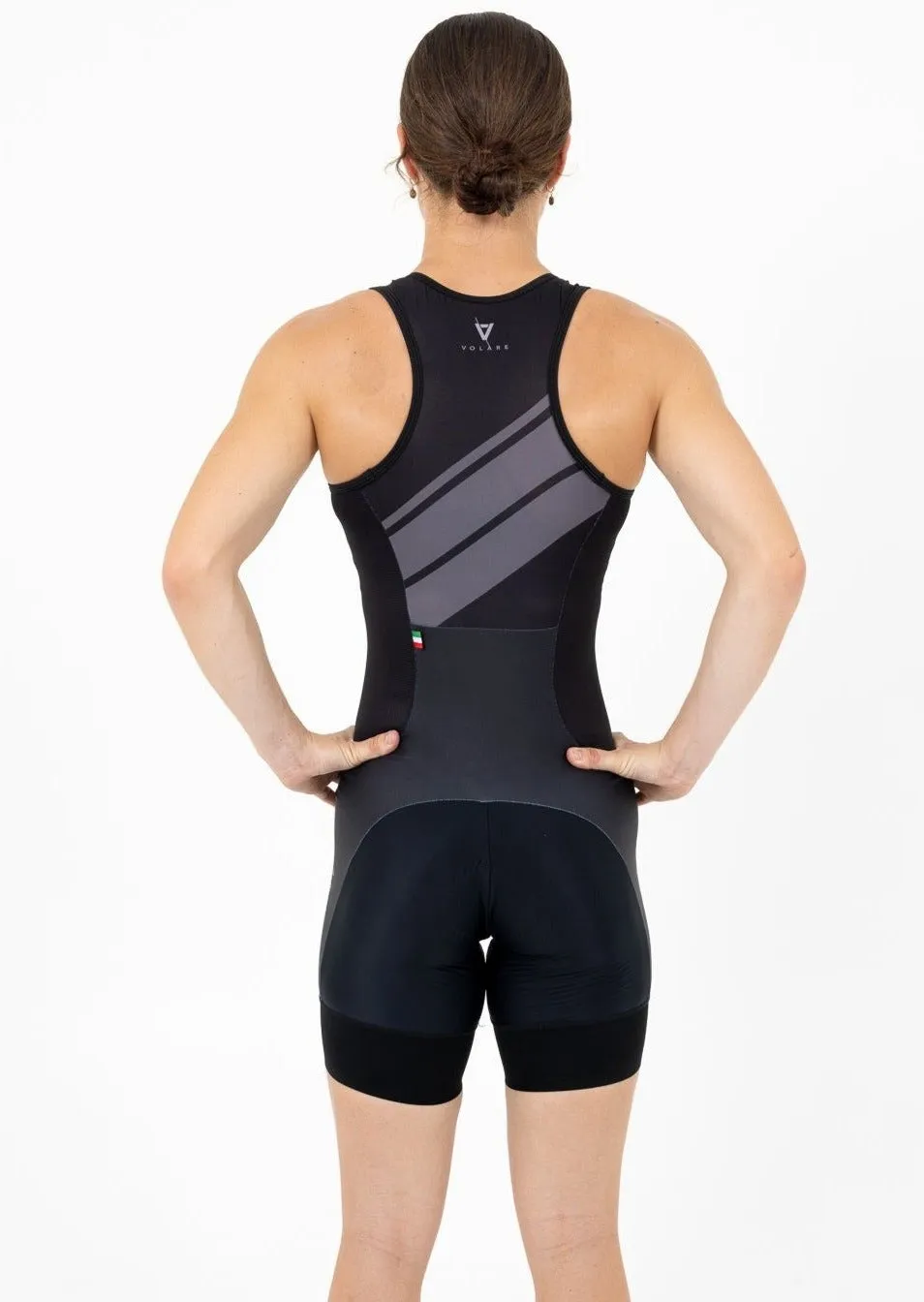 Womens Sleeveless Tri Suit Black